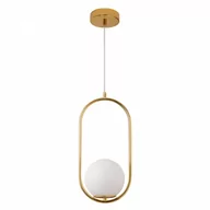 Lampy sufitowe - Lampa wisząca costa solo złota 40 cm kod: DP0001A-400 gold - miniaturka - grafika 1