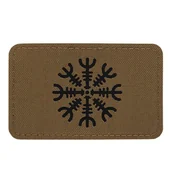 Odzież taktyczna i umundurowanie - M-Tac - Naszywka Hełm Grozy - Cordura 500D - Laser Cut - Pozioma - Coyote - 51222502 - miniaturka - grafika 1