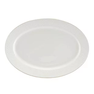 Półmisek Porcelanowy 31 Cm Bari Gold Villa Italia - Miski i półmiski - miniaturka - grafika 1