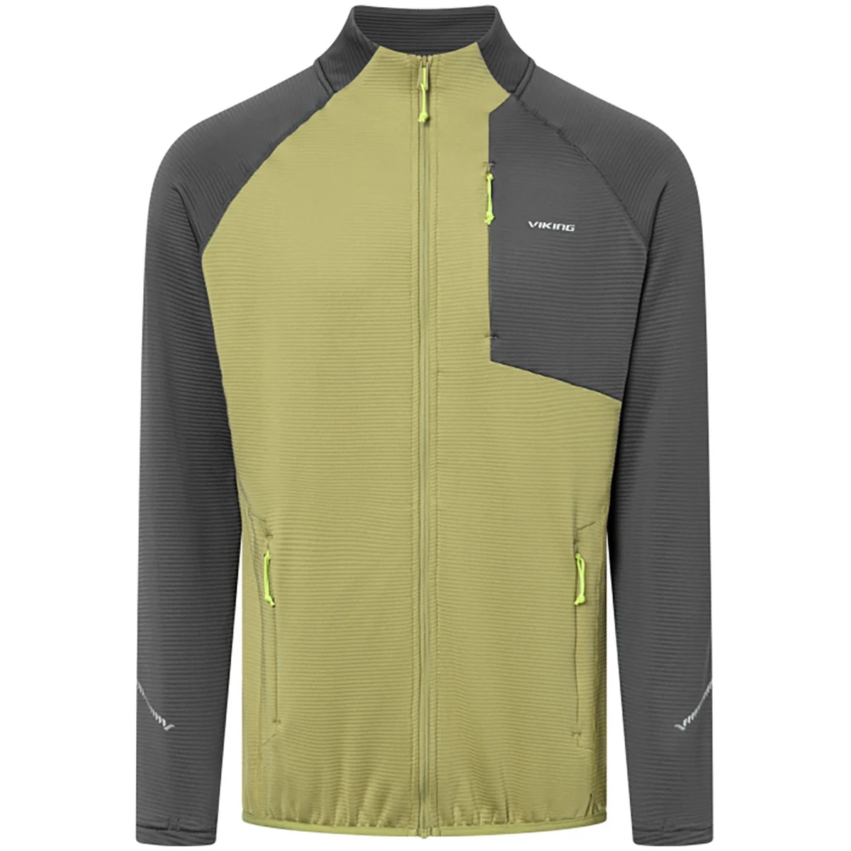 Bluza Polar Viking Birger Man Zielono Szara druga warstwa 2026 XL