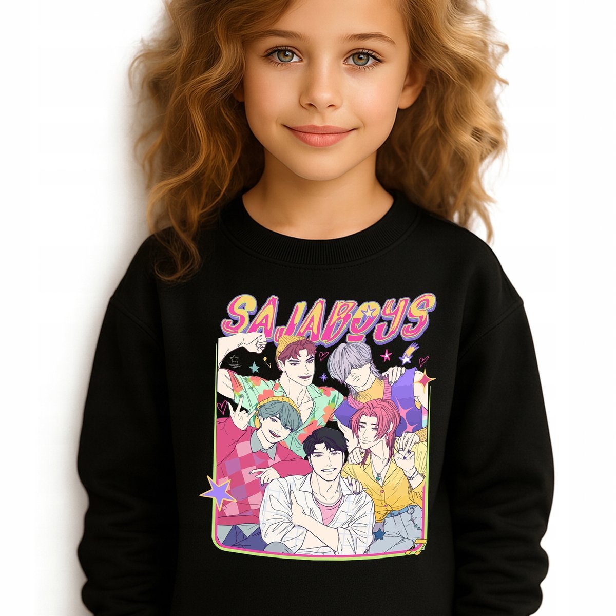 Bluza Dziecięca Czarna GIRL DINNER Do Przedszkola K-pop Muzyka Wz - 116 cm