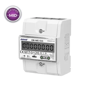 Orno 3 fazowy 5(80)A Wskaźnik licznik zużycia energii elektrycznej OR-WE-513 2408 OR-WE-513 - Liczniki energii elektrycznej - miniaturka - grafika 4