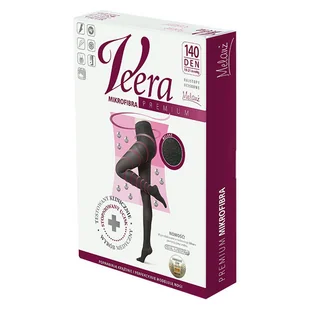Veera Premium, rajstopy uciskowe z mikrofibrą, 140 den, rozmiar 4, melanż - Bielizna lecznicza - miniaturka - grafika 1