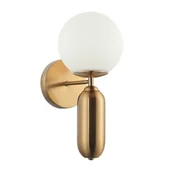 Lampy ścienne - Italux Stylowy kinkiet lampa ścienna ALDEVA E27 wys. 34 cm brąz antyczny WL-02340-1-BRO - miniaturka - grafika 1