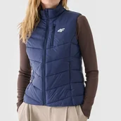 Kurtki damskie - Kurtka Damska 4F Sportowa Kamizelka Granatowa 4FSSS24TDJAF491 XL Granatowy - miniaturka - grafika 1