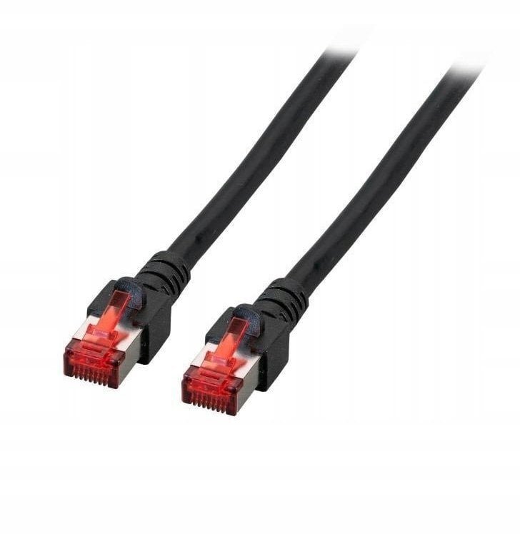 Kabel krosowy patchcord securityNET S/FTP kat.6 czarny 5m LSZH PC-6SFTPLSZH-BK5