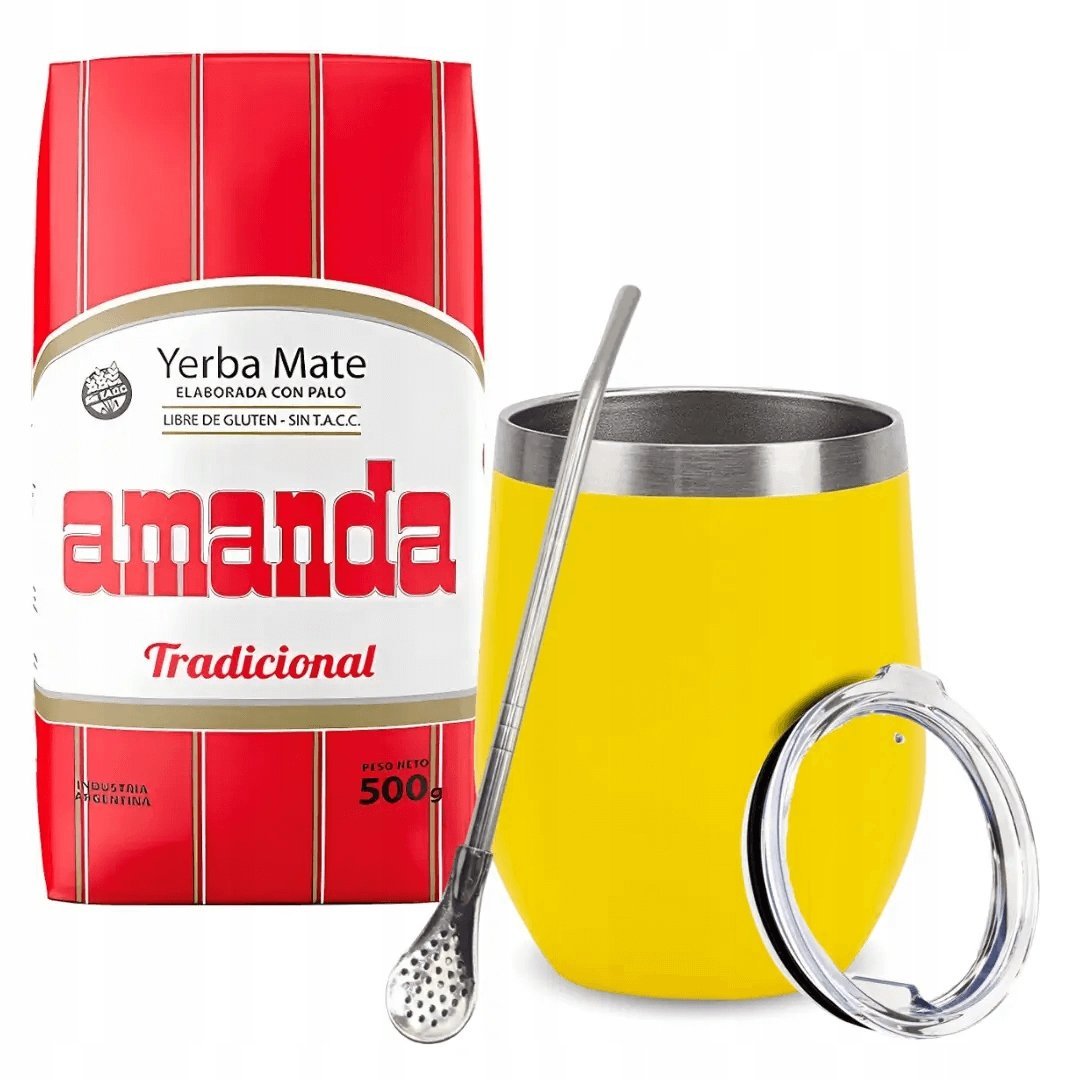 Zestaw Startowy Yerba Mate Amanda Elaborada Tradicional + Akcesoria