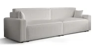 Sofy i kanapy - Biała sofa tapicerowana z funkcją spania W3-R85 - miniaturka - grafika 1