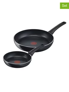Tefal Patelnie (2 szt.) "Generous Cook" w kolorze czarnym - Patelnie - miniaturka - grafika 1