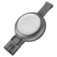 Ładowarki do telefonów - ENERGEA WatchPod 3 kompaktowa ład. indukcyjna do Apple Watch 5W USB-C Fast Charging szary/gunmetal - miniaturka - grafika 1