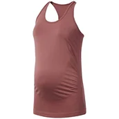 Koszulki i topy damskie - Reebok Damska koszulka bez rękawów Y Seamless Maternity Tank różowy różowy (Rose Dust) XXS - miniaturka - grafika 1