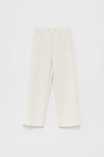 Spodnie damskie - Guess spodnie dziecięce kolor biały gładkie - grafika 1
