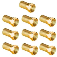 Inne akcesoria audio-wideo - Wtyk Sat F 6,8 Mm Gold Cu Lb0104 Vayox (Opakowanie 10 Szt.) - miniaturka - grafika 1