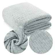 Koce - Koc 200 x 220 Mikrofibra Tłoczony Ardea Kostka 06 - miniaturka - grafika 1