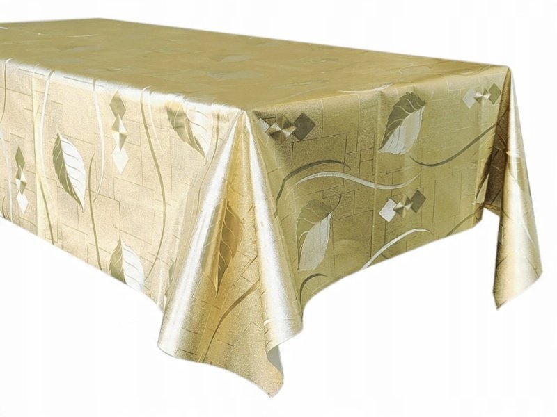 Obrus poliestrowy Złoty 120x140/1 sztuka