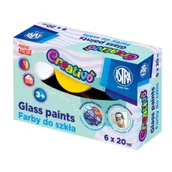 Farby i media malarskie - Farby do szkła Astra Creativo 6x20 ml - miniaturka - grafika 1