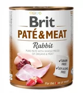 Mokra karma dla psów - Brit Pate & Meat Dog Rabbit puszka 800g - miniaturka - grafika 1
