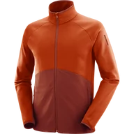 Bluzy sportowe męskie - BLUZA SALOMON ESSENTIAL WARM FZ MID M C21933 - miniaturka - grafika 1