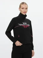 Bluzy damskie - Aeronautica Militare Bluza 232FE1836DF483 Czarny Regular Fit - miniaturka - grafika 1