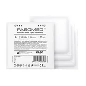 Apteczki i materiały opatrunkowe - Paso TRADING Kompres Jałowy 17N 8W, PASOMED 3szt, 10cm x 10cm - miniaturka - grafika 1