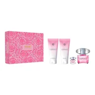 Zestawy perfum damskich - Versace Bright Crystal zestaw woda toaletowa spray 90ml + woda toaletowa 5ml + balsam do ciała 100ml + żel pod prysznic 100ml (W) - miniaturka - grafika 1