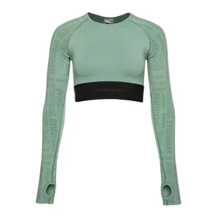 Top treningowy longsleeve damski Gymshark Vision Crop Top - Koszulki sportowe damskie - miniaturka - grafika 1