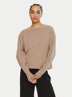 Bluzki damskie - Guess Bluzka O4BP01 KCHZ2 Brązowy Regular Fit - miniaturka - grafika 1