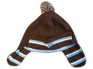 Czapki damskie - Nike Czapka typu Uszatka dla Dzieci Ciepła Brązowa z Pomponem - miniaturka - grafika 1