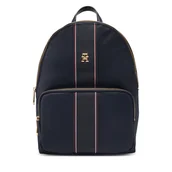 Plecaki - Plecak Tommy Hilfiger Poppy Backpack Corp AW0AW17162 Granatowy - miniaturka - grafika 1