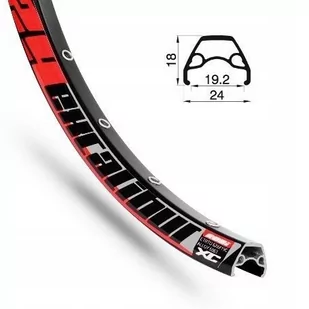 Obręcz RODI EXCALIBUR XC 27,5"x19 czarna 32 o - Koła rowerowe - miniaturka - grafika 1