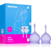 Kubeczki menstruacyjne - Satisfyer Zestaw kubeczków menstruacyjnych Satisfyer Feel Good Menstrual Cup Lila) - miniaturka - grafika 1