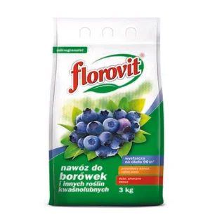 Nawóz do borówek i innych kwaśnolubnych roślin worek 3 kg Florovit - Nawozy ogrodnicze - miniaturka - grafika 1