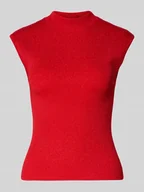 Koszulki i topy damskie - Top z imitacji dzianiny model ‘CODY’ - miniaturka - grafika 1