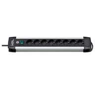 Listwy zasilające - Brennenstuhl Listwa zasilająca Premium Alu blacksr S 8x - 139100001 (1391000018) - miniaturka - grafika 1