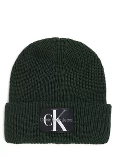 Calvin Klein Jeans - Czapka męska, zielony - Czapki męskie - miniaturka - grafika 1