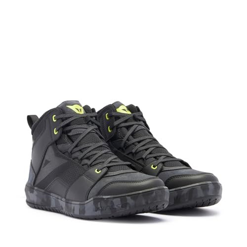 DAINESE Suburb D-WP Shoes, męskie wodoodporne buty motocyklowe, czarne/Camo/żółte, 46 EU, Czarny Mamo Żółty Kwas, 46 EU