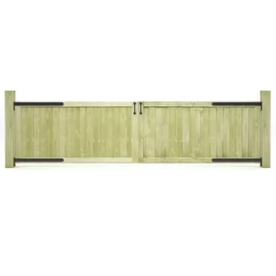 Vidaxl Furtki 2 szt., impregnowana sosna FSC, 300 x 75 cm - Ogrodzenia - miniaturka - grafika 1