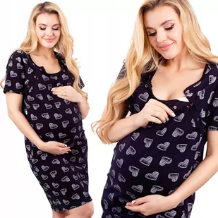 Koszula Nocna Piżama Ciążowa Porodu Karmienia XXL - Piżamy ciążowe - miniaturka - grafika 1