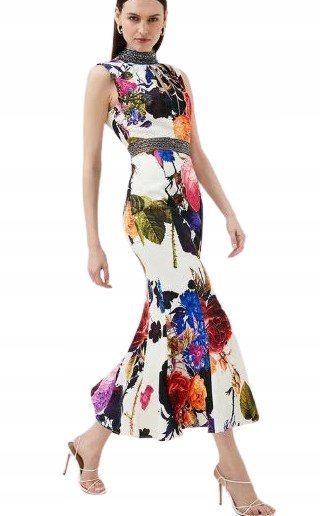 KAREN MILLEN SUKIENKA SYRENKA W KWIATY 36 1NAE
