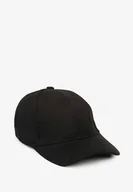 Czapki damskie - Czarna Klasyczna Czapka z Daszkiem Tusira - miniaturka - grafika 1