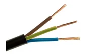 Kable - zamel Przewód mieszkaniowy H03VV-F (OMY) 3x0,75 czarny 300/300V /100m/ - miniaturka - grafika 1