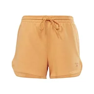 Spodenki damskie - Reebok Damskie szorty French Terry Brzoskwiniowe Fuzz, S, Brzoskwinia Fuzz, S - miniaturka - grafika 1
