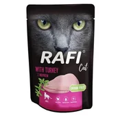 Mokra karma dla kotów - Dolina Noteci RAFI saszetka z indykiem 100 g dla dorosłych kotów - miniaturka - grafika 1