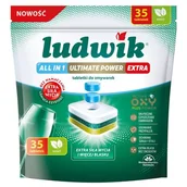 Środki do zmywarek - Tabletki do zmywarek LUDWIK All in One Ultimate Power Extra Mint 35 szt. - miniaturka - grafika 1