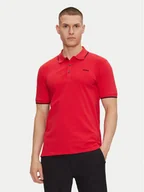 Koszulki męskie - HUGO Polo Dinoso222 50467344 Czerwony Slim Fit - miniaturka - grafika 1