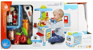 Supermarket z akcesoriami w walizce 2w1 Autobus MEGA CREATIVE 481629 Euro Trade - Zabawy w naśladowanie dorosłych - miniaturka - grafika 2