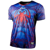 Koszulki dla dziewczynek - Rinat Rinat dziecięcy Aracnik T-shirt bramkarza, niebieski/czerwony, duży/młodzieżowy 2AGJCY40-509-114 - miniaturka - grafika 1