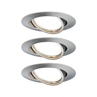 Lampy pozostałe - Paulmann Base Coin oprawa wbudowana ruchoma LED 3-st ściemnianie 3x5W 230V 51mm Żelazo Szczotkowane/Metal PL93425 - miniaturka - grafika 1