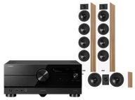 Kino domowe - Yamaha RX-A6A (czarny) + Diva 6 + 7 (dąb) - miniaturka - grafika 1