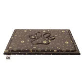 Legowiska dla psów - Legowisko dla psa miękkie (mata) małe 70x60 cm wodoodporne Kolor pokrowca: Złote łapki - miniaturka - grafika 1